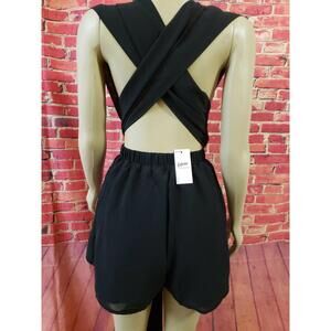 Choles The Ultimate Fashion Fix Black Romper Size Small NEW!